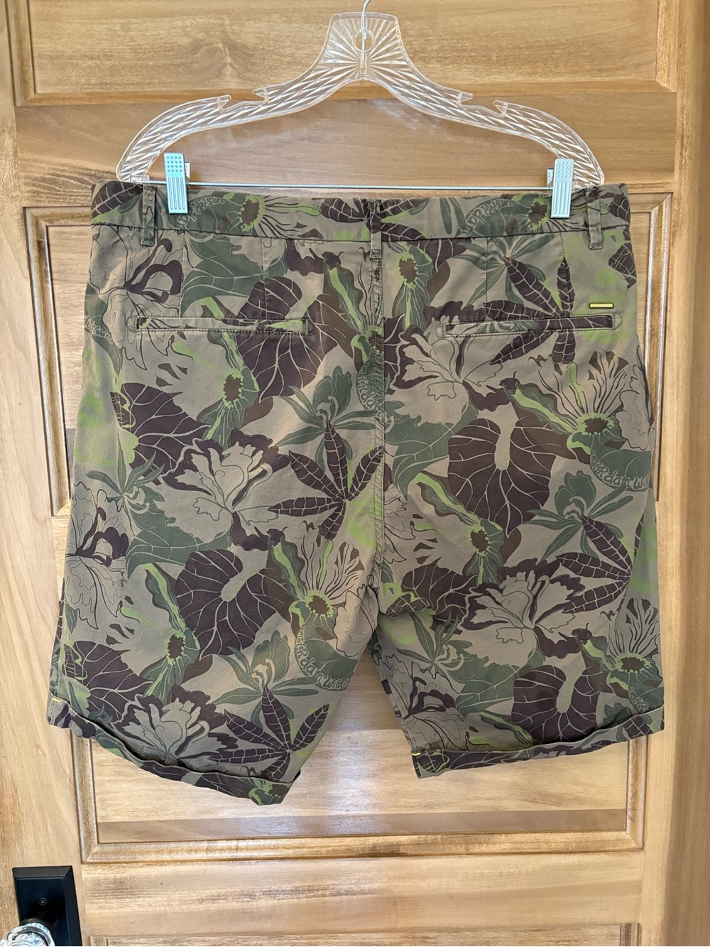 Scotch & Soda Mens Shorts Botanical Camo Jungle  36 - Picture 2 of 10